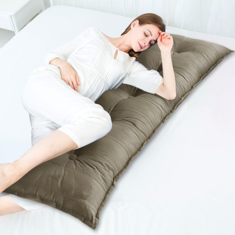 Coussin De Soutien Lombaire Pour Tête De Lit - Coussin De Lecture Confortable 90x50cm - Housse Polyester Et Remplissage Coton PP