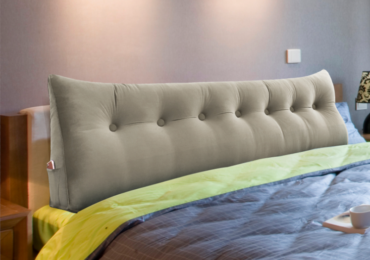 Bed Reading Pillow Wedge Bolster Daybed Backrest Support Cushion Acid